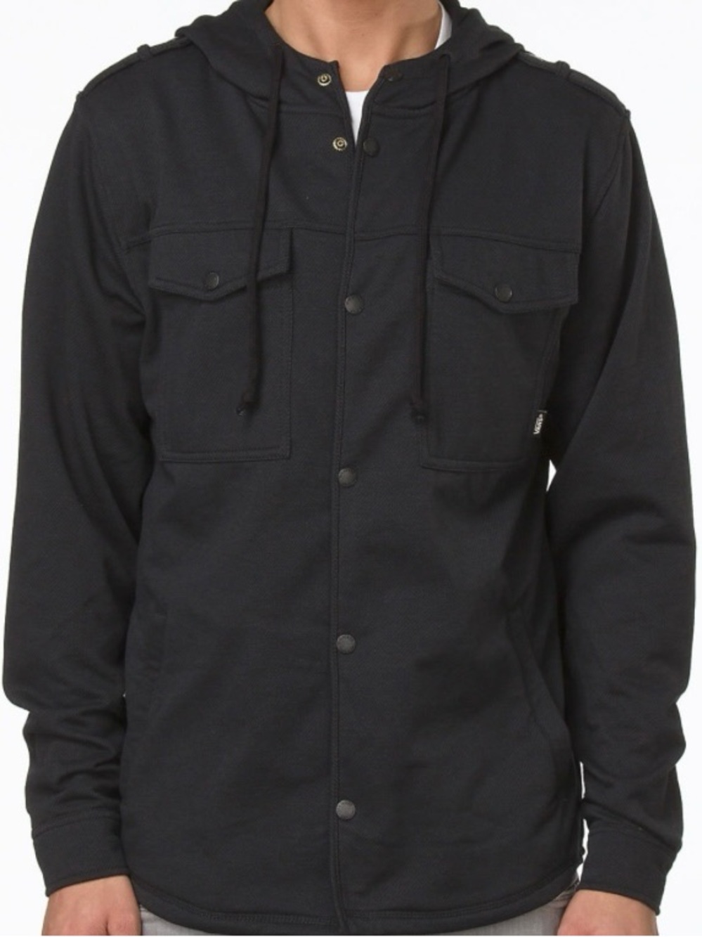 Vans  “Off The Wall”  Kinnear Men’s Black Bike Hoodie  Size Small